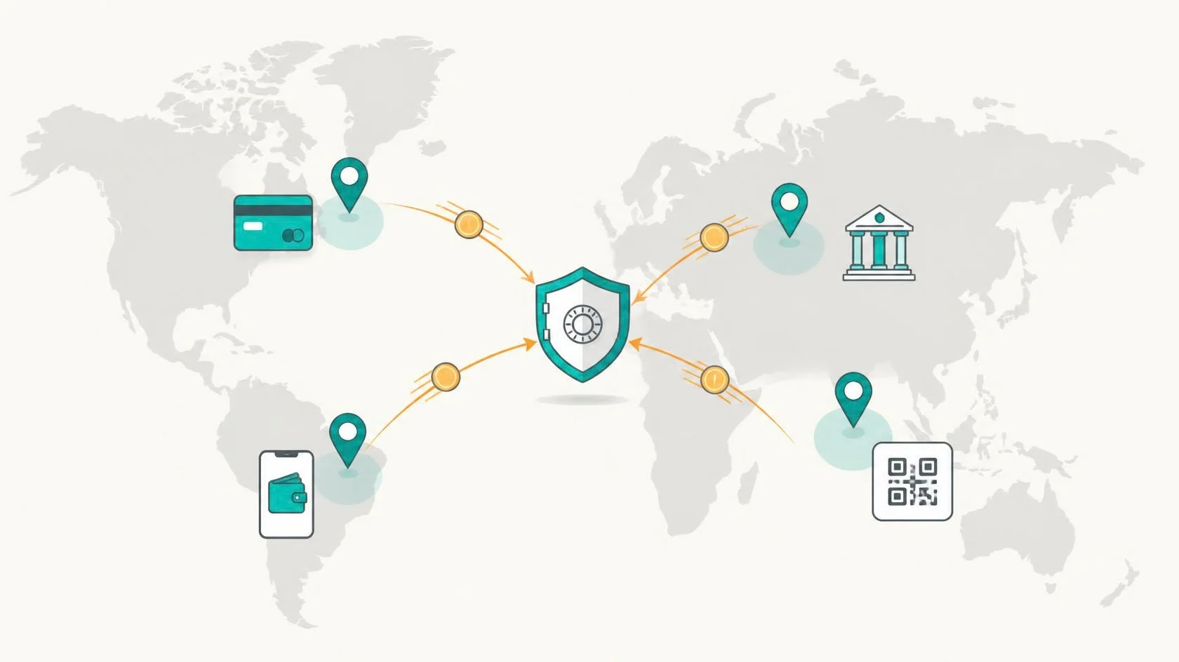Escrow payments flowing between marketplace users in Europe, the Middle East, Africa and India